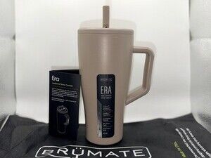 BrüMate Era Leakproof Straw Tumbler 30oz Beige With Lid, Straw, Handle